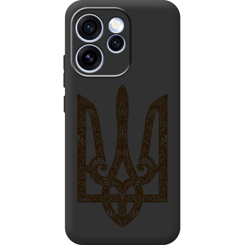 Чорний чохол BoxFace OPPO Reno 15 Pro Ukrainian Trident