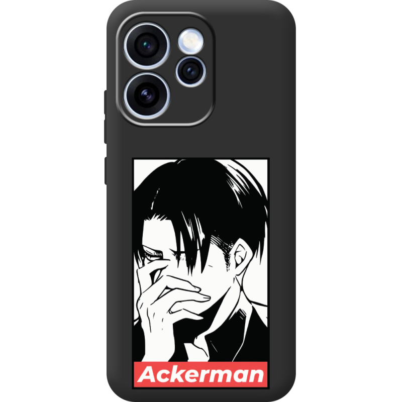 Чорний чохол BoxFace OPPO Reno 15 Pro Attack On Titan - Ackerman
