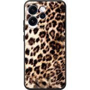 Чорний чохол BoxFace OPPO Reno 15 Pro Леопардовий