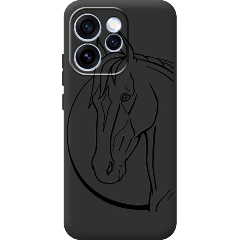 Чорний чохол BoxFace OPPO Reno 15 Pro Horse