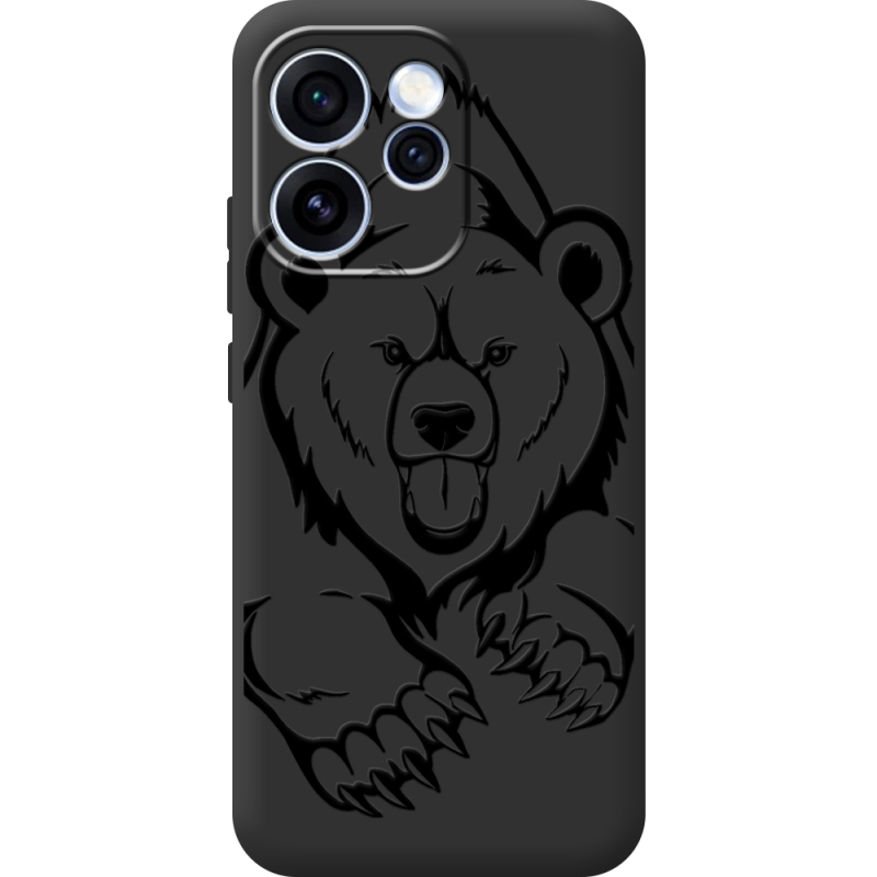 Чорний чохол BoxFace OPPO Reno 15 Pro Grizzly Bear