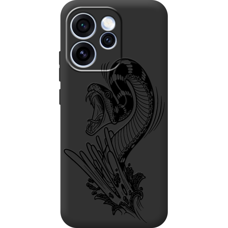 Чорний чохол BoxFace OPPO Reno 15 Pro Snake
