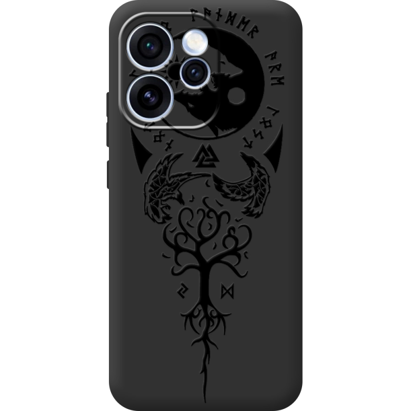 Чорний чохол BoxFace OPPO Reno 15 Pro Hugin and Munin