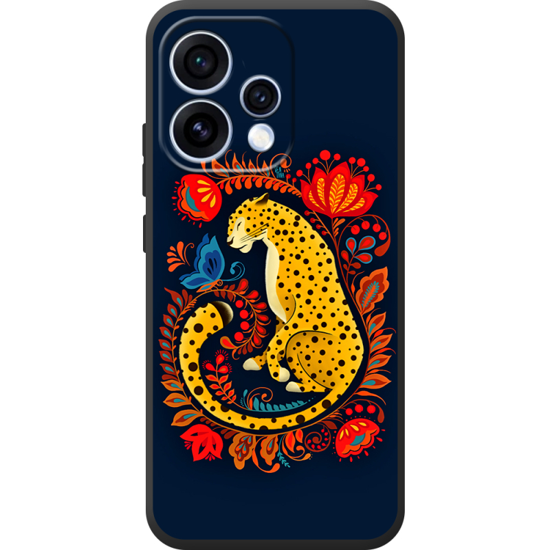 Чохол BoxFace OPPO Reno 15 Petrykivka Leopard