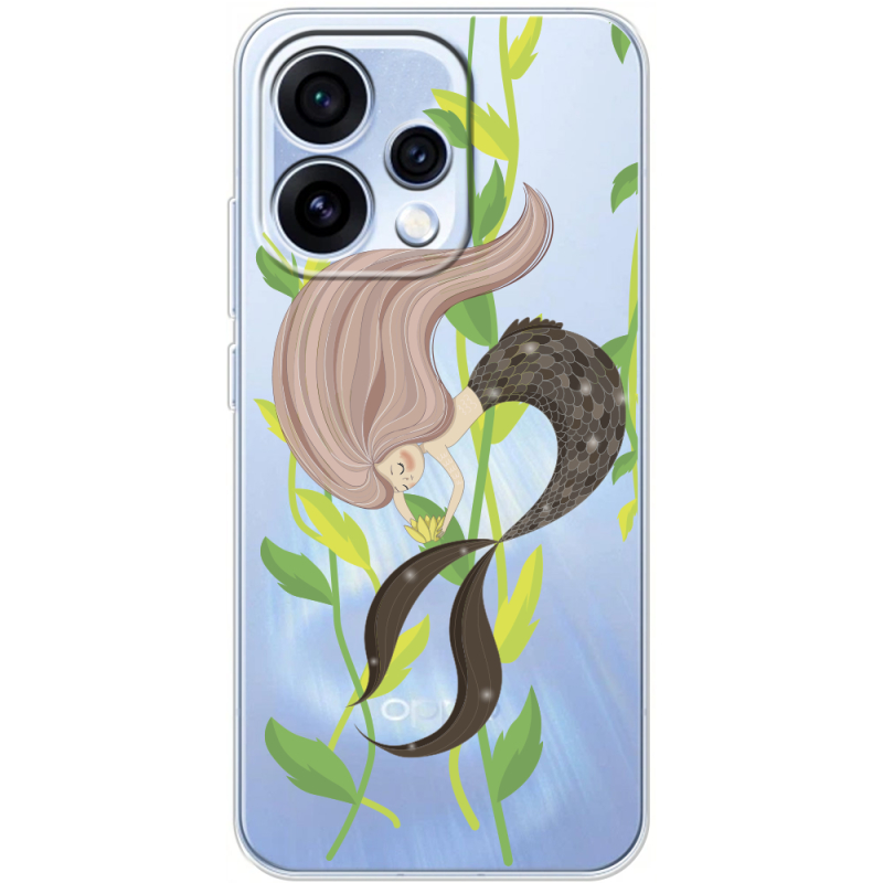 Прозорий чохол BoxFace OPPO Reno 15 Cute Mermaid