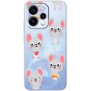 Прозорий чохол BoxFace OPPO Reno 15 с 3D-глазками Mouse