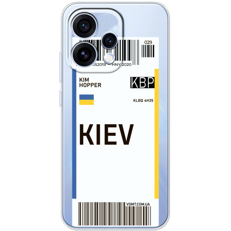 Прозорий чохол BoxFace OPPO Reno 15 Ticket Kiev