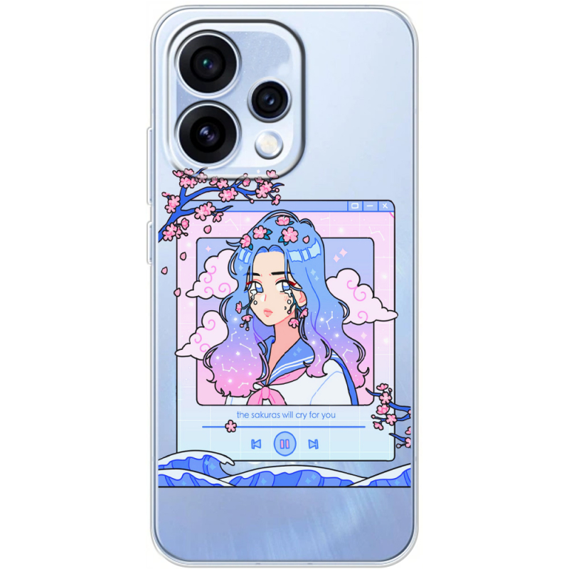 Прозорий чохол BoxFace OPPO Reno 15 The Sakuras Will Cry For You