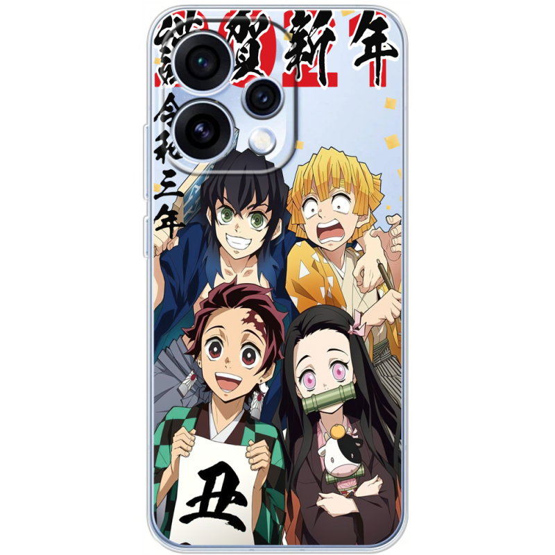 Прозорий чохол BoxFace OPPO Reno 15 Незуко та друзі