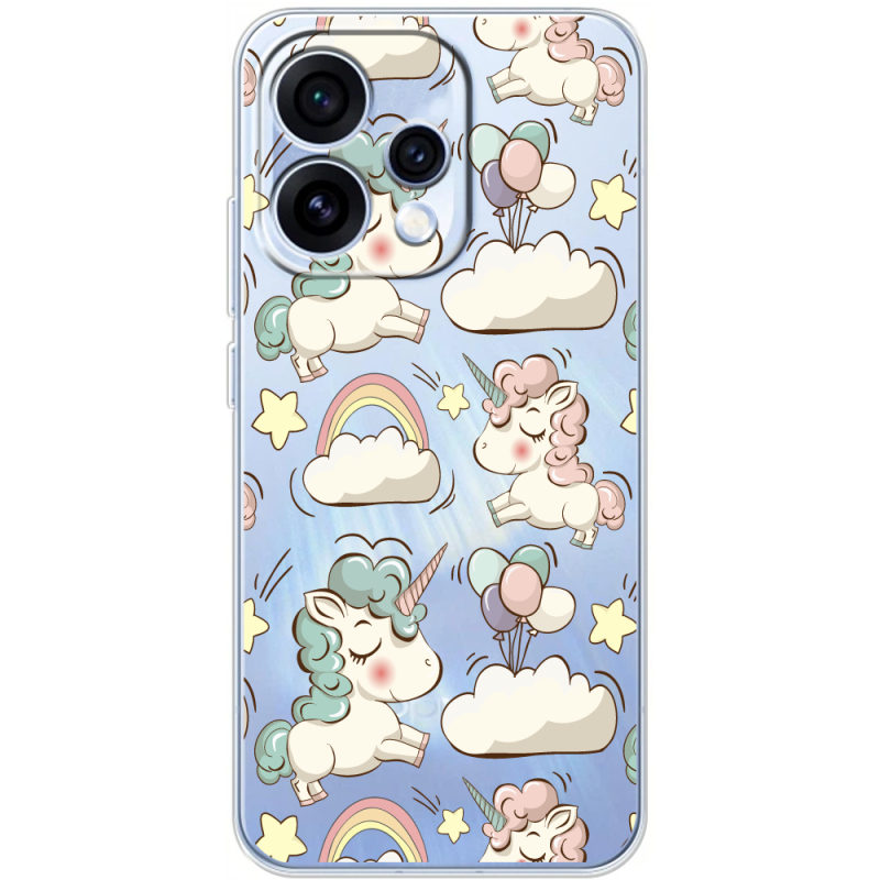 Прозорий чохол BoxFace OPPO Reno 15 Unicorns