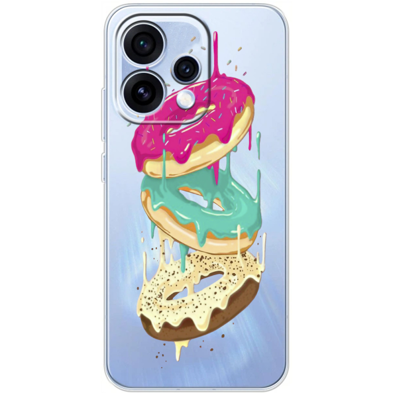 Прозорий чохол BoxFace OPPO Reno 15 Donuts