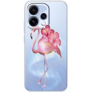 Прозорий чохол BoxFace OPPO Reno 15 Floral Flamingo