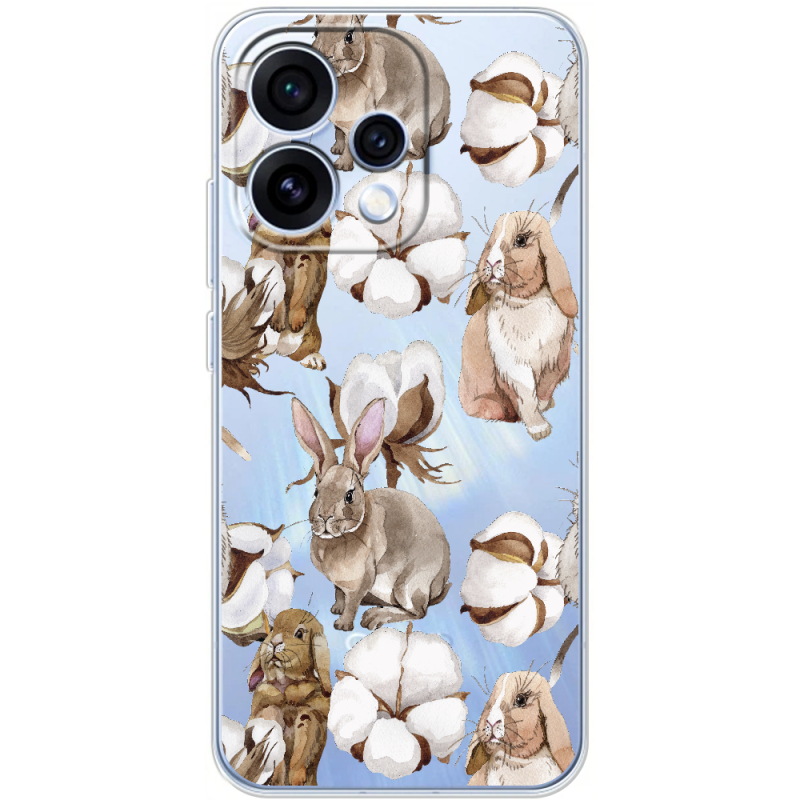 Прозорий чохол BoxFace OPPO Reno 15 Cotton and Rabbits