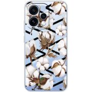 Прозорий чохол BoxFace OPPO Reno 15 Cotton flowers