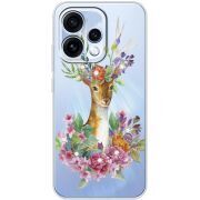 Чохол зі стразами OPPO Reno 15 Deer with flowers