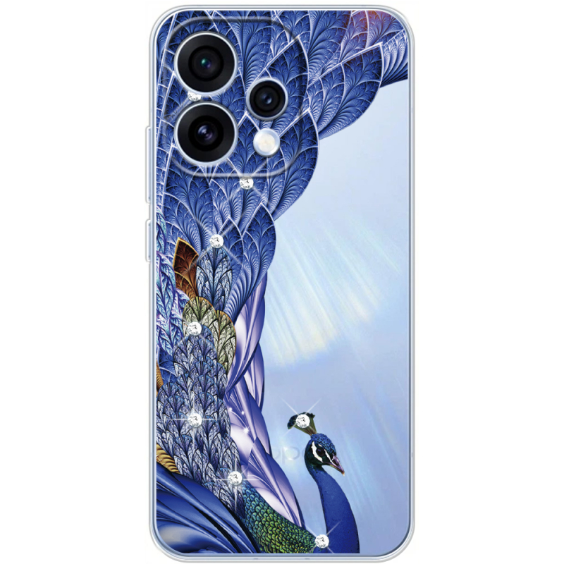 Чохол зі стразами OPPO Reno 15 Peafowl