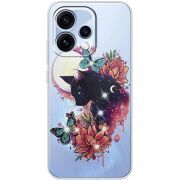 Чохол зі стразами OPPO Reno 15 Cat in Flowers