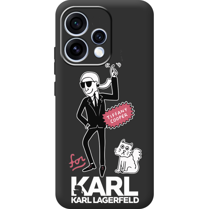 Чорний чохол BoxFace OPPO Reno 15 For Karl