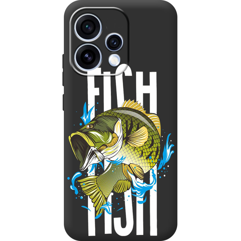 Чорний чохол BoxFace OPPO Reno 15 Fish