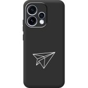 Чорний чохол BoxFace OPPO Reno 15 Paper Plane