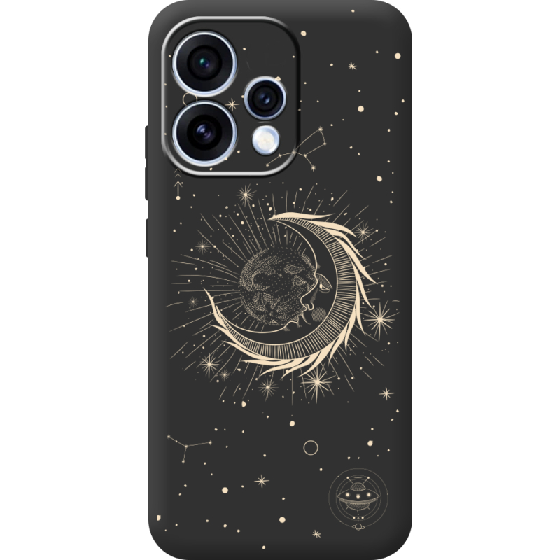 Чорний чохол BoxFace OPPO Reno 15 Moon