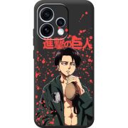 Чорний чохол BoxFace OPPO Reno 15 Атака Титанов Леви