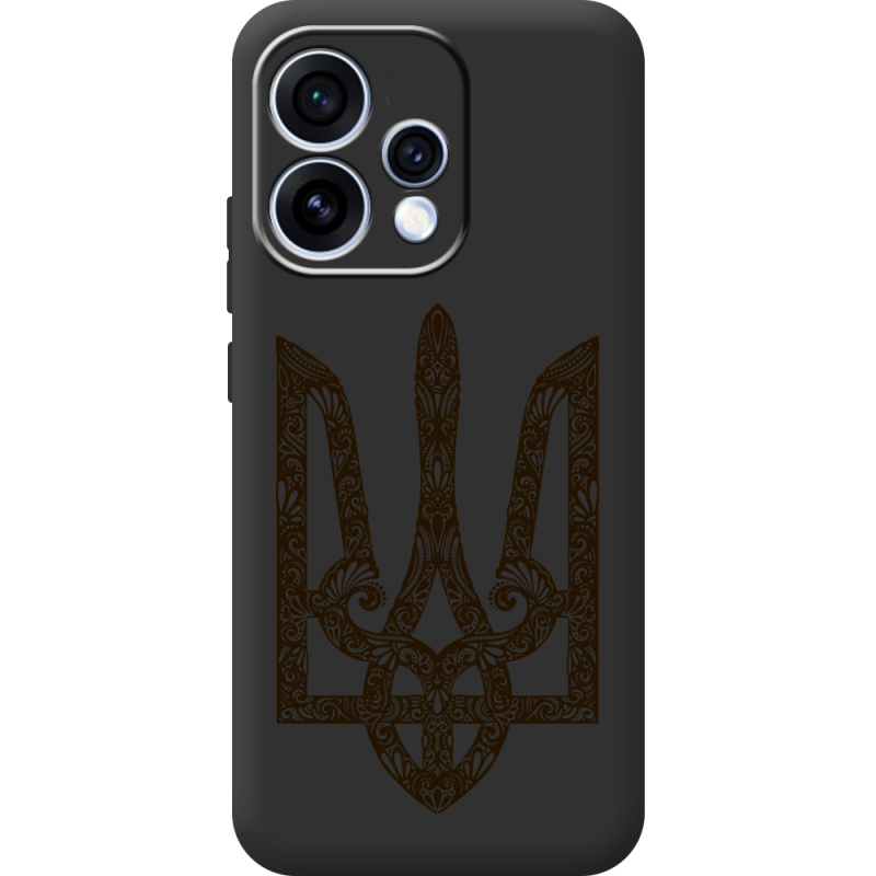 Чорний чохол BoxFace OPPO Reno 15 Ukrainian Trident