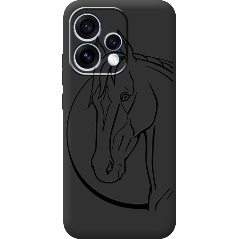 Чорний чохол BoxFace OPPO Reno 15 Horse