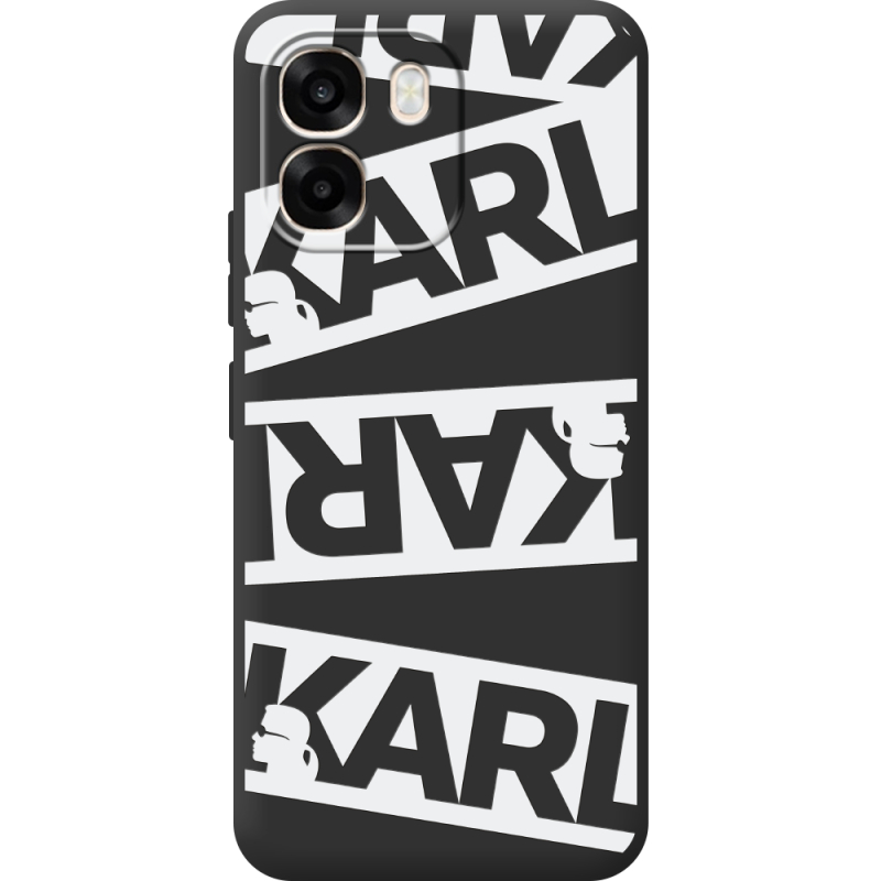 Чорний чохол BoxFace OPPO A6 White Karl