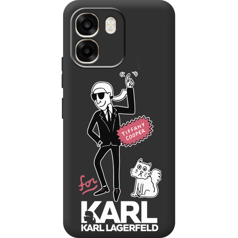 Чорний чохол BoxFace OPPO A6 For Karl