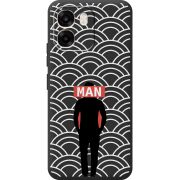 Чорний чохол BoxFace OPPO A6 Man Pattern