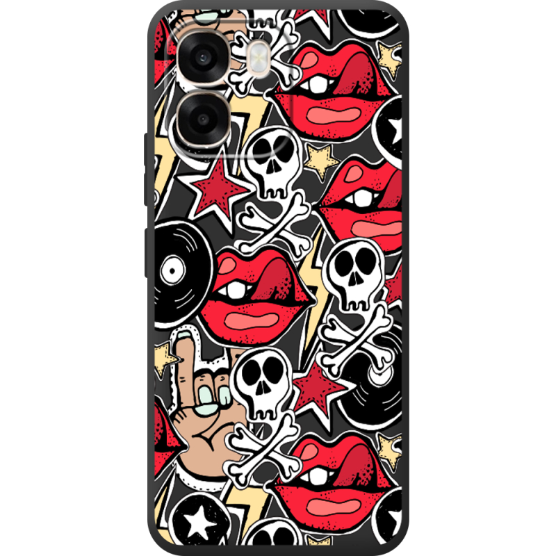 Чорний чохол BoxFace OPPO A6 Rock Graffiti