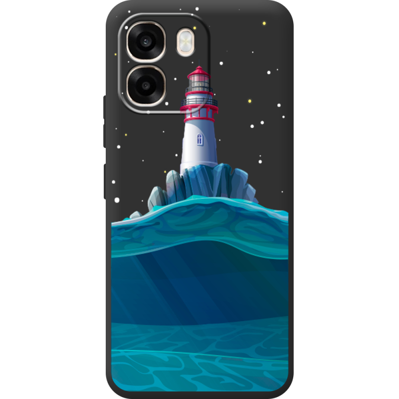 Чорний чохол BoxFace OPPO A6 Lighthouse