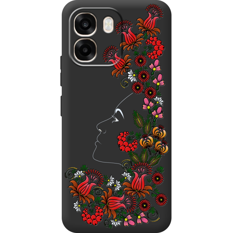 Чорний чохол BoxFace OPPO A6 3D Ukrainian Muse