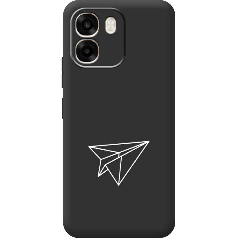 Чорний чохол BoxFace OPPO A6 Paper Plane