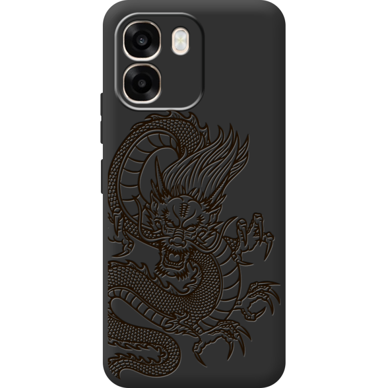 Чорний чохол BoxFace OPPO A6 Chinese Dragon