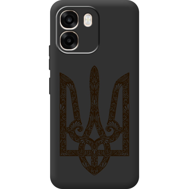 Чорний чохол BoxFace OPPO A6 Ukrainian Trident