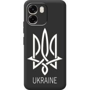 Чорний чохол BoxFace OPPO A6 Тризуб монограмма ukraine