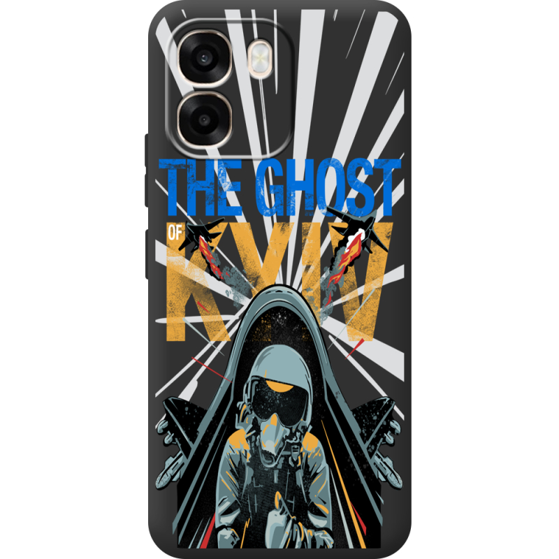 Чорний чохол BoxFace OPPO A6 Привид Києва в дії