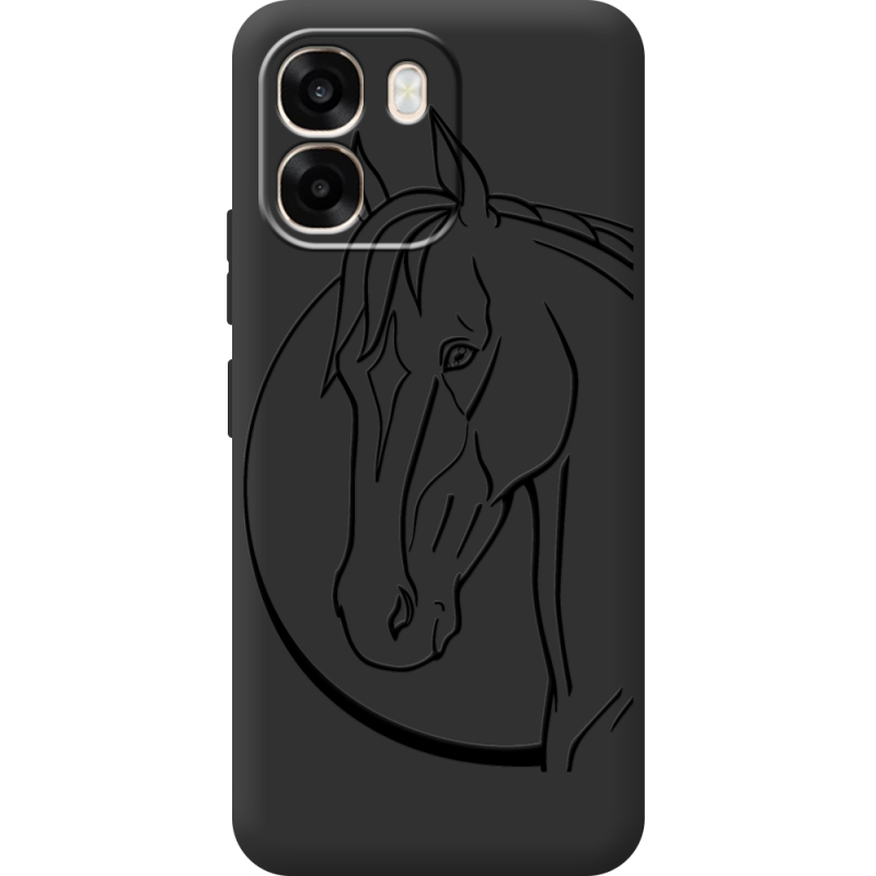 Чорний чохол BoxFace OPPO A6 Horse