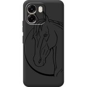 Чорний чохол BoxFace OPPO A6 Horse