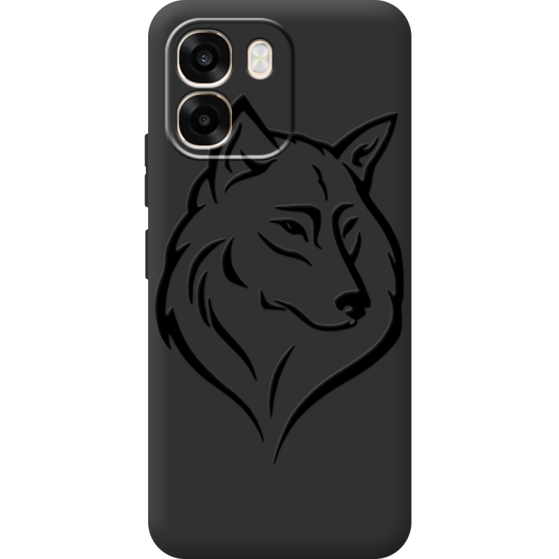 Чорний чохол BoxFace OPPO A6 Wolf