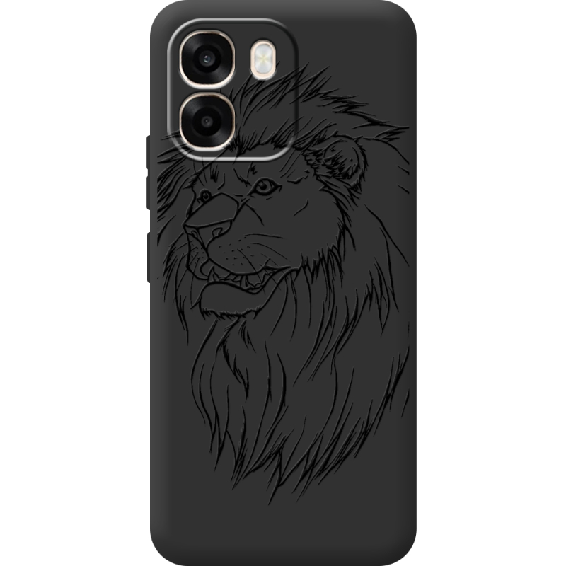 Чорний чохол BoxFace OPPO A6 Lion