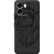 Чорний чохол BoxFace OPPO A6 Lion