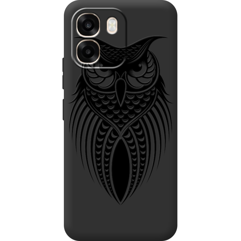 Чорний чохол BoxFace OPPO A6 Owl