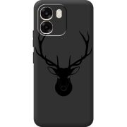 Чорний чохол BoxFace OPPO A6 Deer