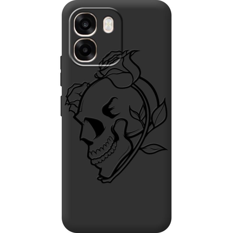 Чорний чохол BoxFace OPPO A6 Skull and Roses