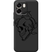 Чорний чохол BoxFace OPPO A6 Skull and Roses
