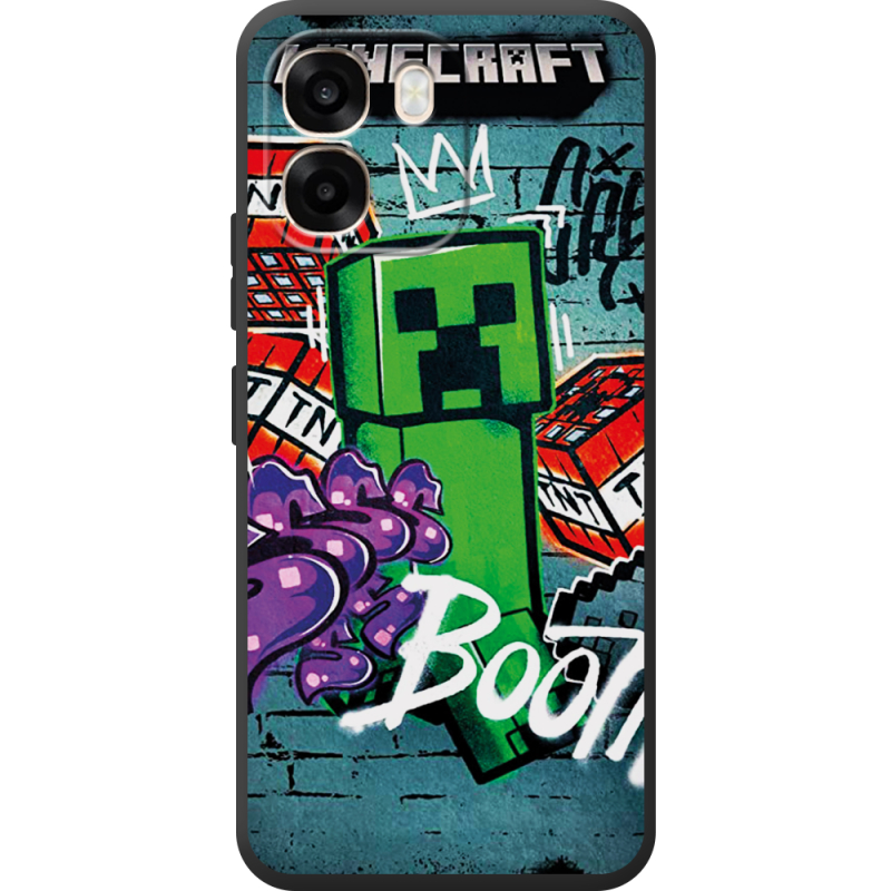 Чохол BoxFace OPPO A6 Minecraft Graffiti