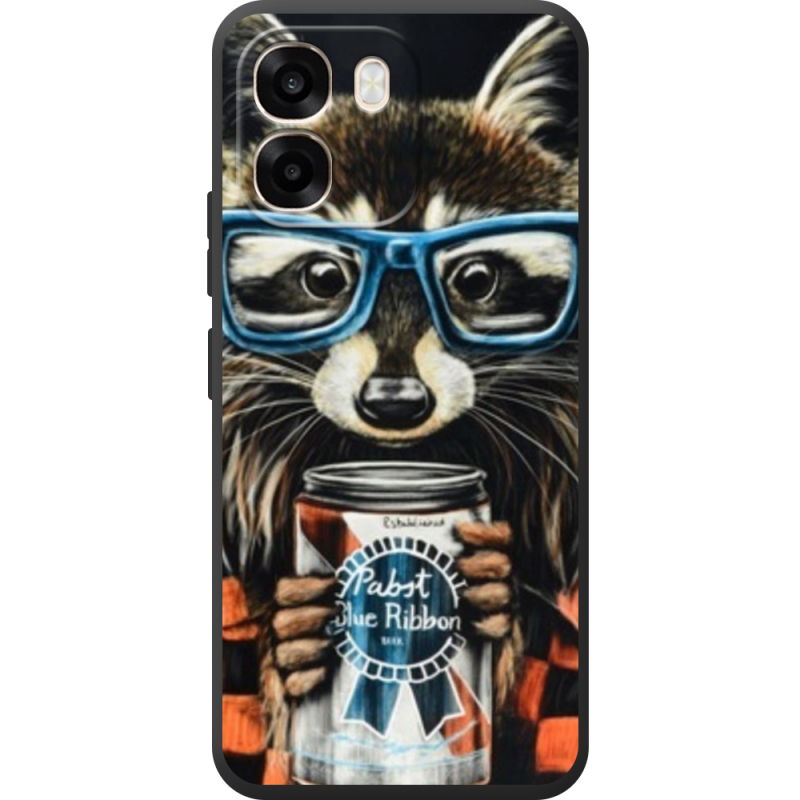 Чохол BoxFace OPPO A6 Енот с банкой